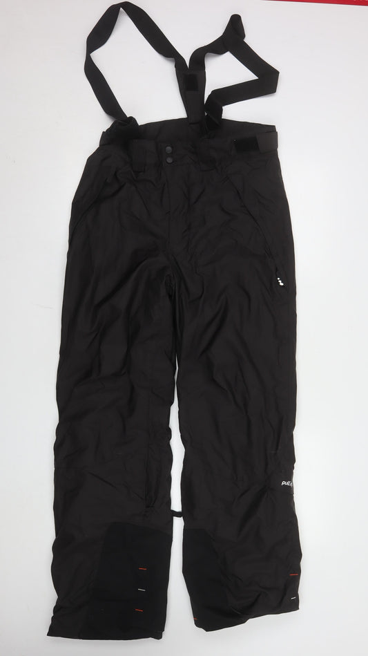 Womens UK Size 12 DECATHLON Regular Fit Snow Pants Black Trousers