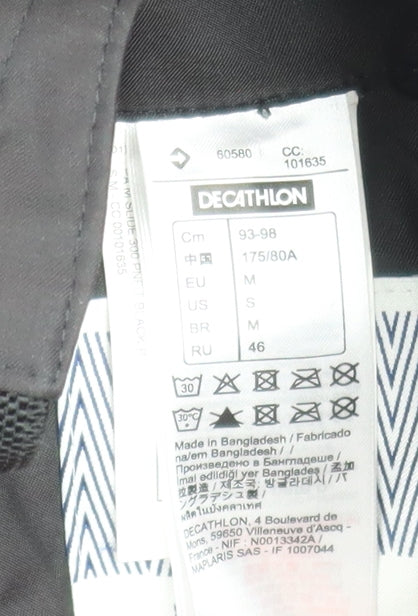 Womens UK Size 12 DECATHLON Regular Fit Snow Pants Black Trousers