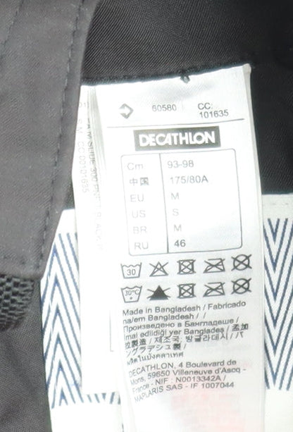 Womens UK Size 12 DECATHLON Regular Fit Snow Pants Black Trousers