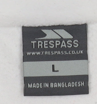 Womens UK Size L Trespass White Pullover Sweatshirt