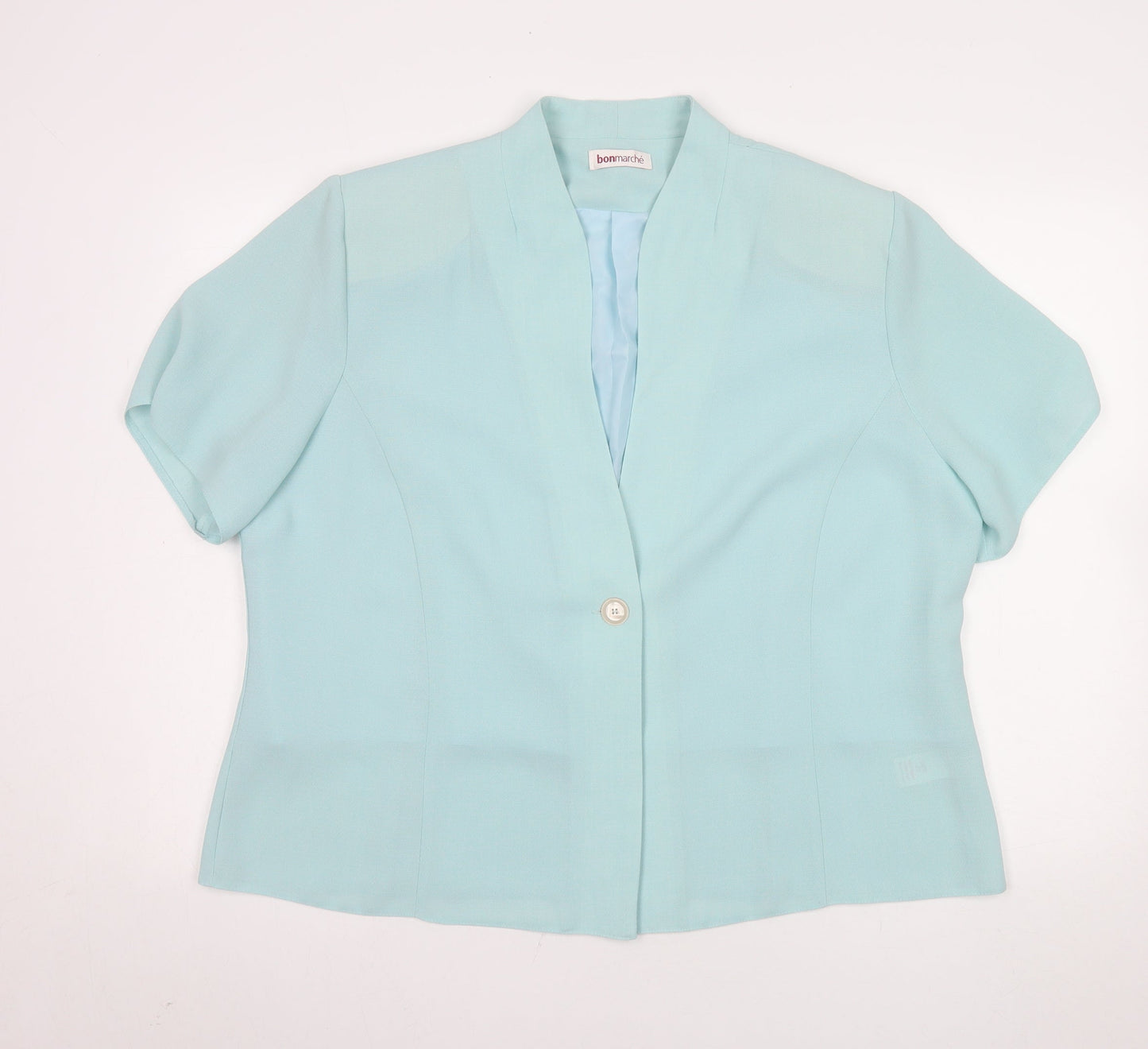 Womens UK Size 22 Bonmarché Blue Basic Blouse