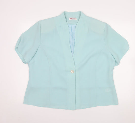 Womens UK Size 22 Bonmarché Blue Basic Blouse
