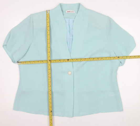 Womens UK Size 22 Bonmarché Blue Basic Blouse