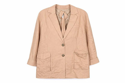 Womens UK Size 28 ASOS Plus Beige Suit Jacket