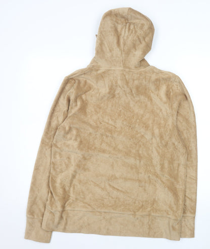 Womens UK Size 14 Cotton Traders Beige Pullover Hoodie