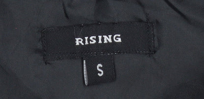 Rising Women's Black Polyester Puffer Waistcoat Size S