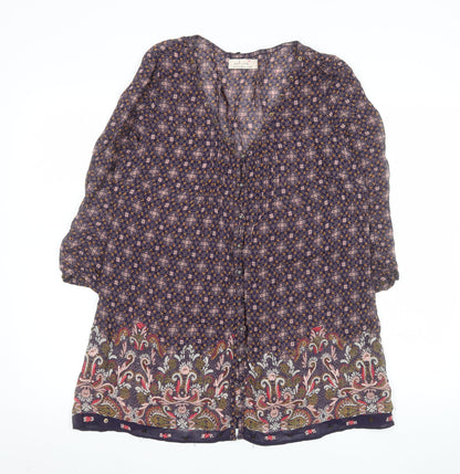 Womens UK Size 12 Marks and Spencer Multicoloured Tunic Blouse