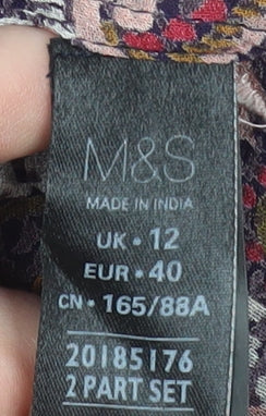 Womens UK Size 12 Marks and Spencer Multicoloured Tunic Blouse