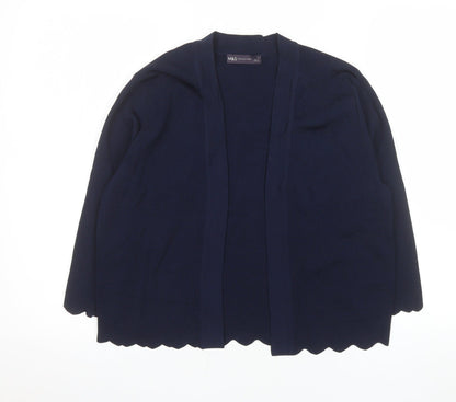 Womens UK Size 12 Marks and Spencer Blue Cardigan Jumper