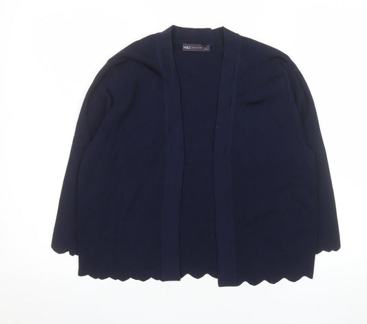 Womens UK Size 12 Marks and Spencer Blue Cardigan Jumper
