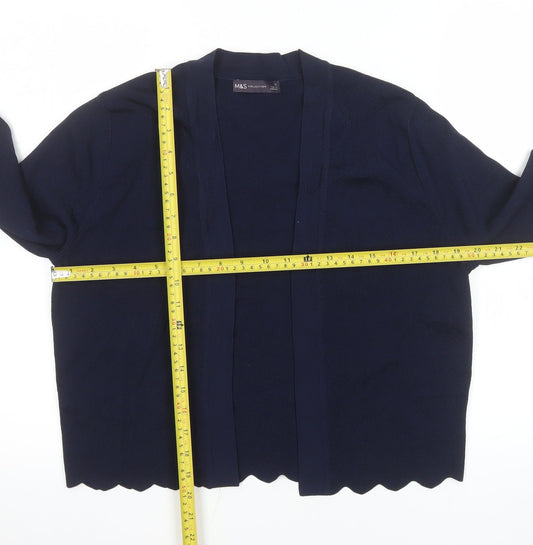 Womens UK Size 12 Marks and Spencer Blue Cardigan Jumper
