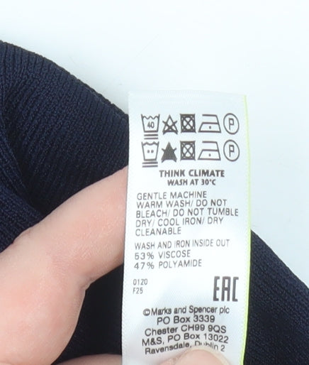 Womens UK Size 12 Marks and Spencer Blue Cardigan Jumper