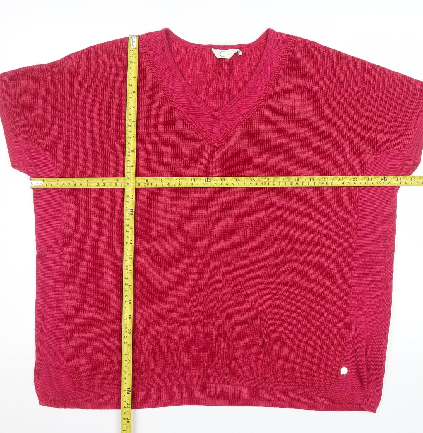 Womens UK Size XL Country Casuals Pink Pullover Jumper