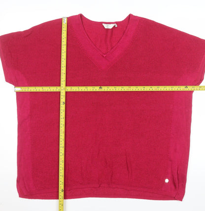 Womens UK Size XL Country Casuals Pink Pullover Jumper
