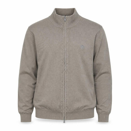 Henri Lloyd Men’s Grey Cotton Full Zip Knit Jacket Size L