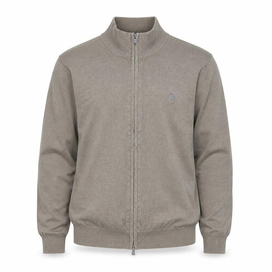 Henri Lloyd Men’s Grey Cotton Full Zip Knit Jacket Size L