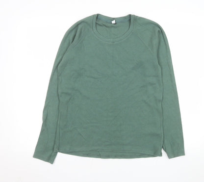 Mens UK Size M Uniqlo Green Pullover Sweatshirt