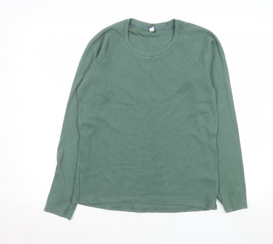 Mens UK Size M Uniqlo Green Pullover Sweatshirt