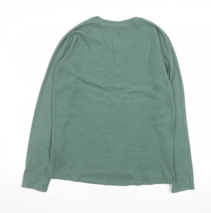 Mens UK Size M Uniqlo Green Pullover Sweatshirt