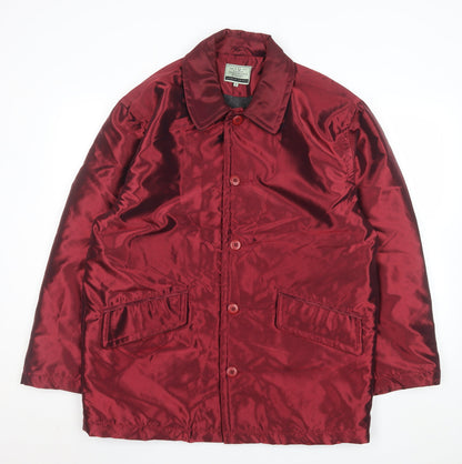 Mens UK Size S I.Q. Red Overcoat