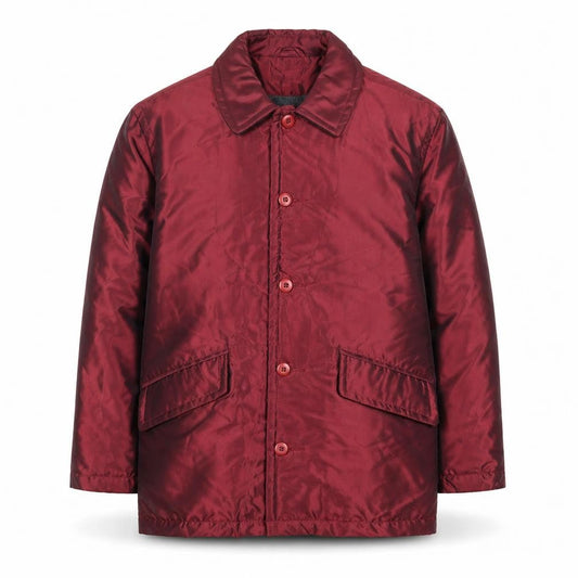 Mens UK Size S I.Q. Red Overcoat