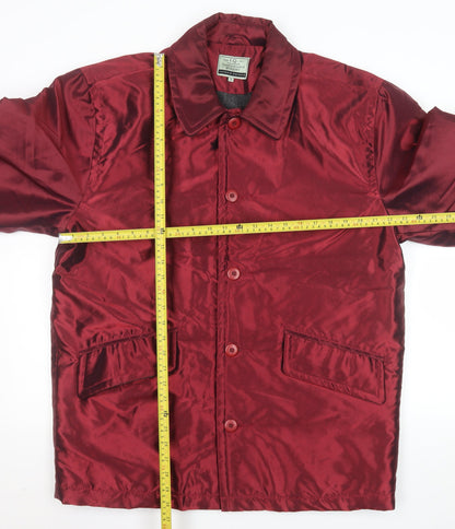 Mens UK Size S I.Q. Red Overcoat