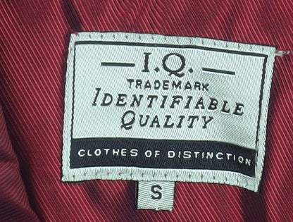Mens UK Size S I.Q. Red Overcoat