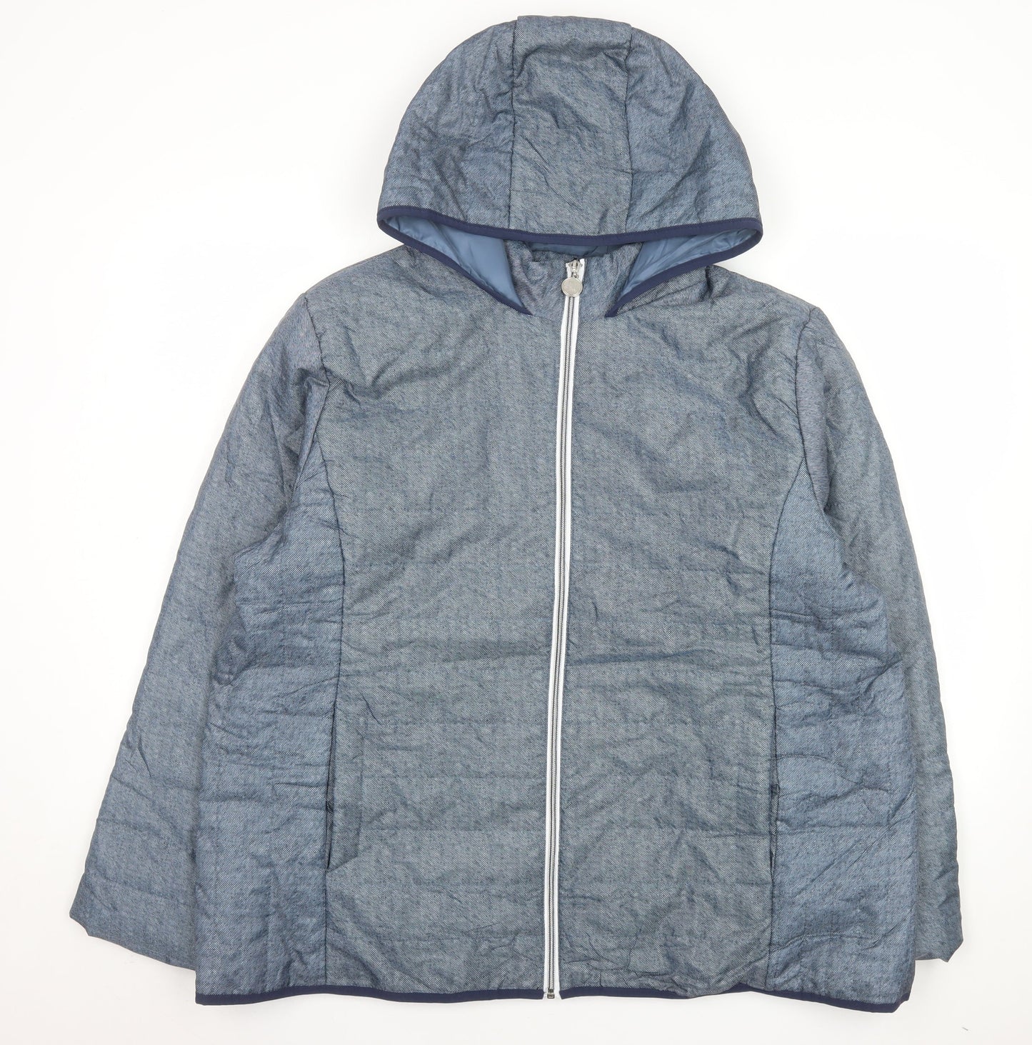 Womens UK Size XL Nathalie Andersen Blue Puffer Jacket