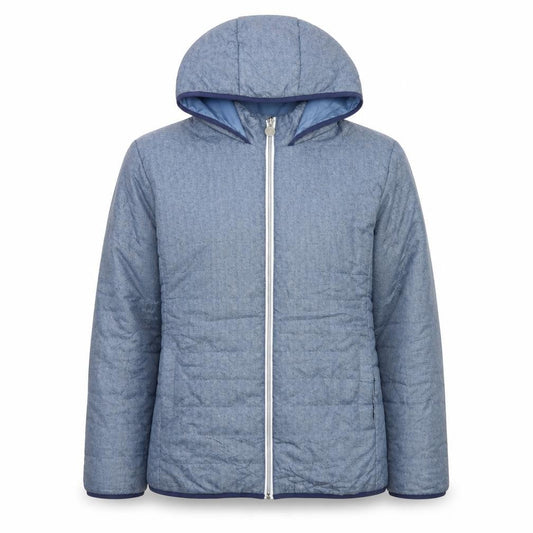 Womens UK Size XL Nathalie Andersen Blue Puffer Jacket