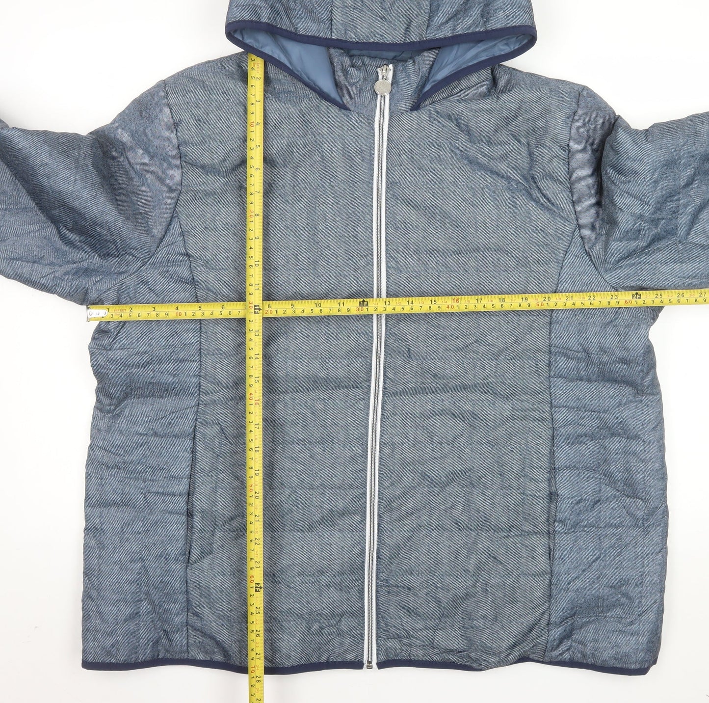 Womens UK Size XL Nathalie Andersen Blue Puffer Jacket