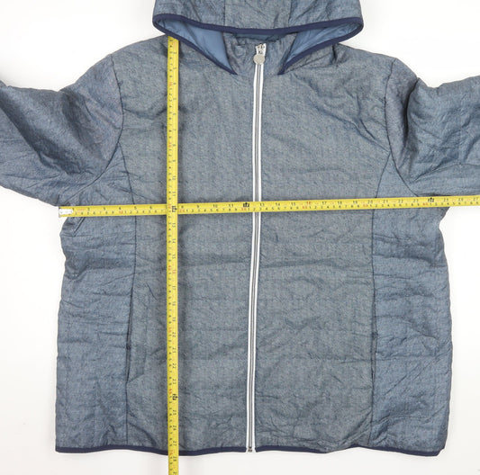 Womens UK Size XL Nathalie Andersen Blue Puffer Jacket
