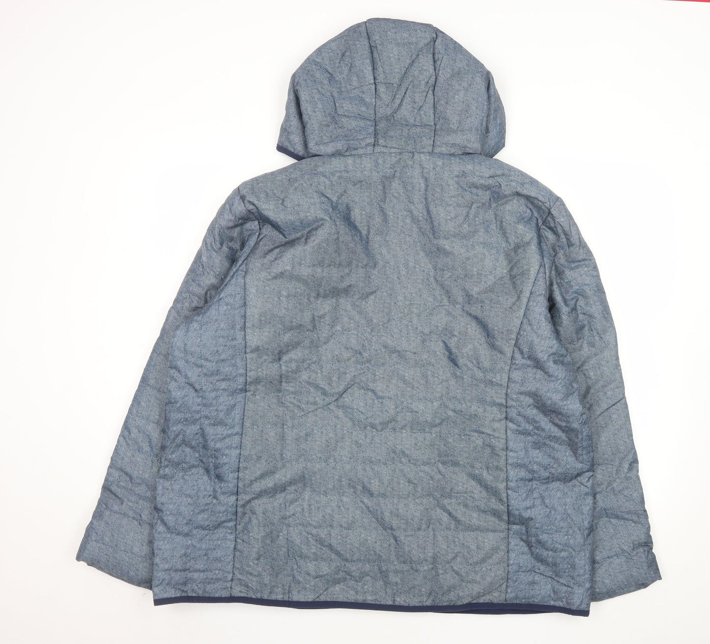 Womens UK Size XL Nathalie Andersen Blue Puffer Jacket