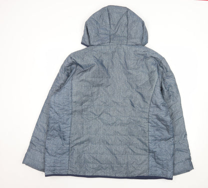 Womens UK Size XL Nathalie Andersen Blue Puffer Jacket