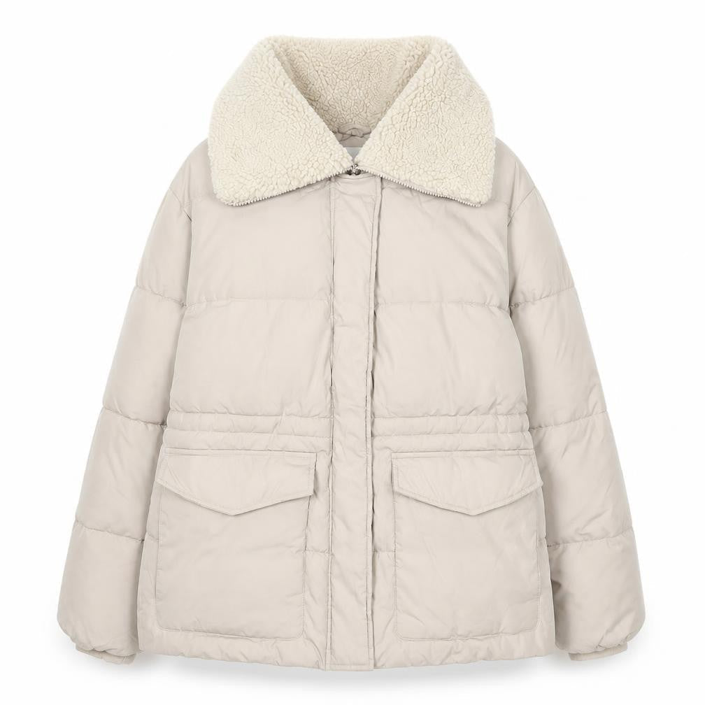 Womens UK Size XS Primark Beige Puffer Jacket