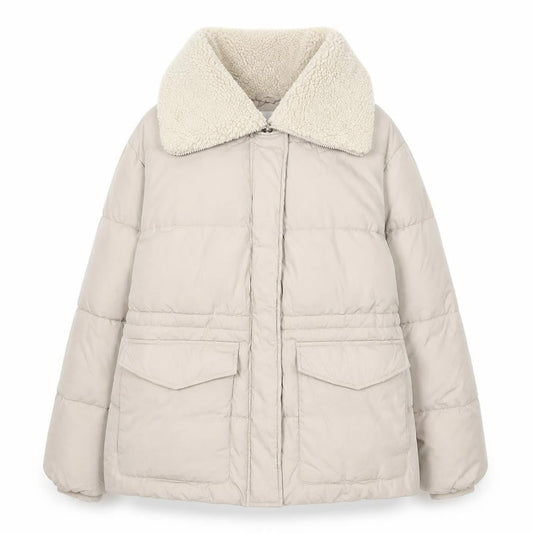 Womens UK Size XS Primark Beige Puffer Jacket