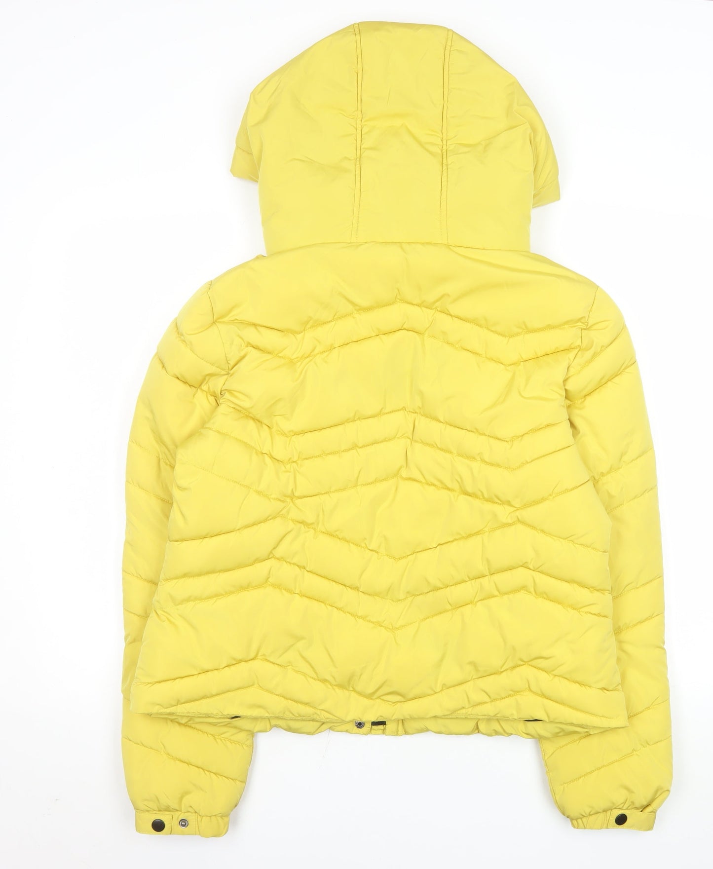 Womens UK Size M Primark Yellow Puffer Jacket