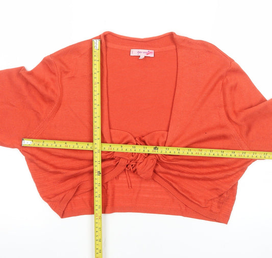 Womens UK Size 20 Marks and Spencer Red Cropped Blouse