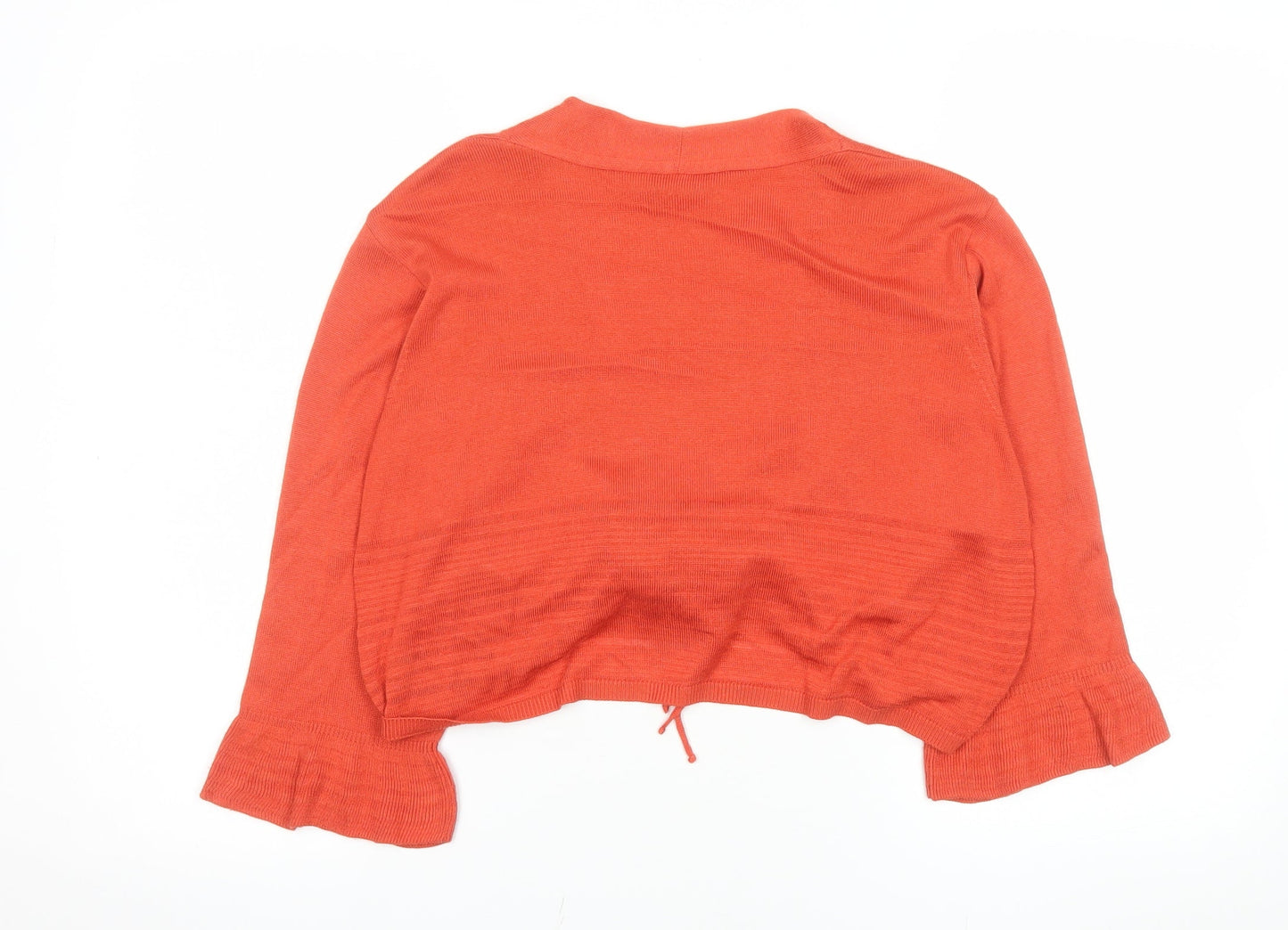 Womens UK Size 20 Marks and Spencer Red Cropped Blouse