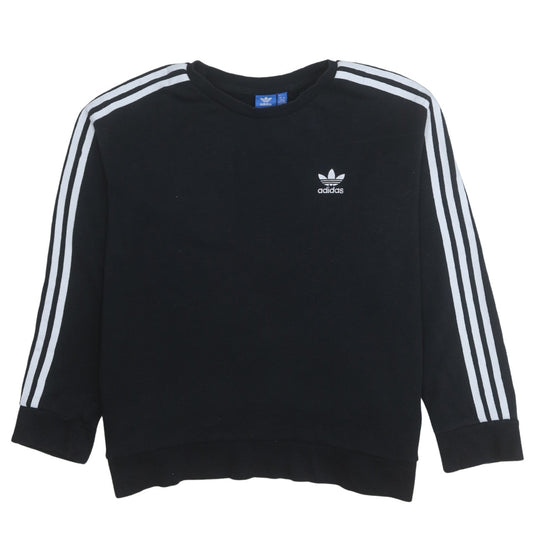 Womens UK Size 14 adidas Black Pullover Sweatshirt