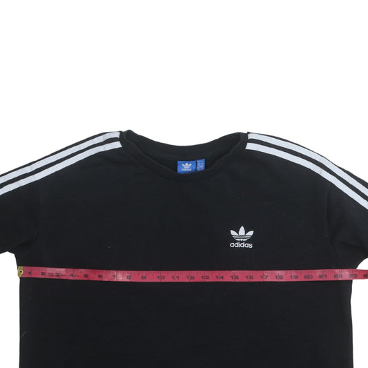 Womens UK Size 14 adidas Black Pullover Sweatshirt