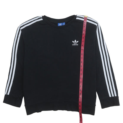 Womens UK Size 14 adidas Black Pullover Sweatshirt