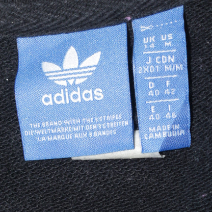 Womens UK Size 14 adidas Black Pullover Sweatshirt