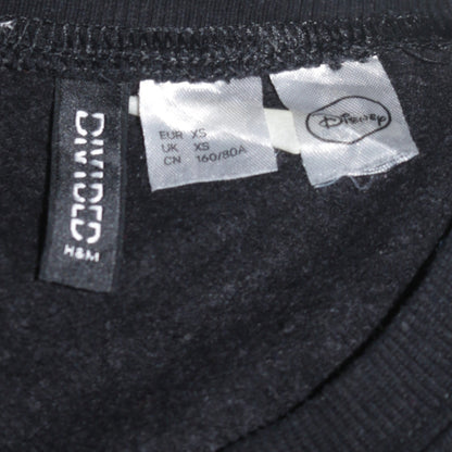 Womens UK Size XS H&M Black Pullover Sweatshirt