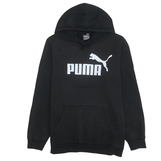 Mens UK Size M PUMA Black Pullover Hoodie