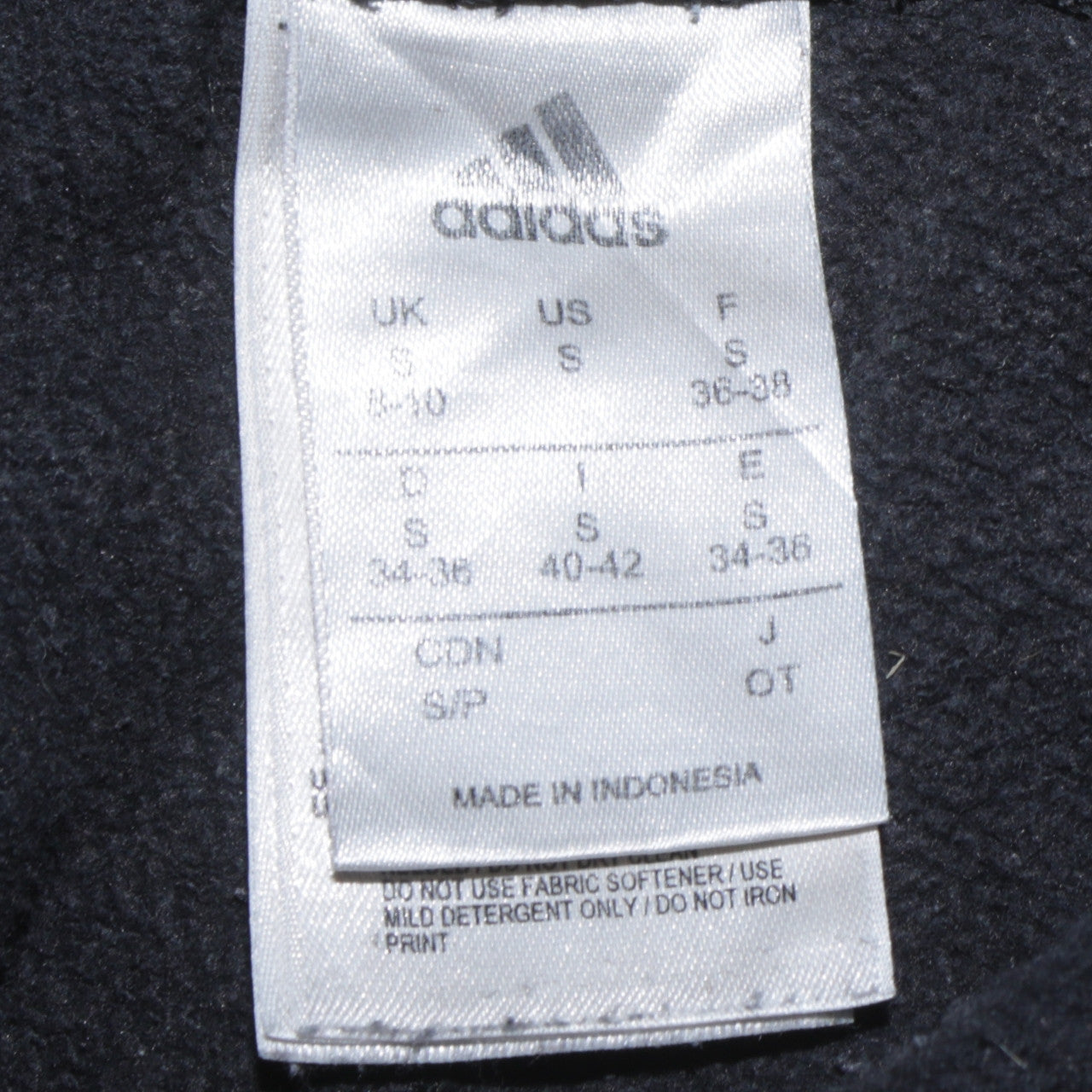 Mens UK Size S adidas Regular Fit Jogger Black Trousers