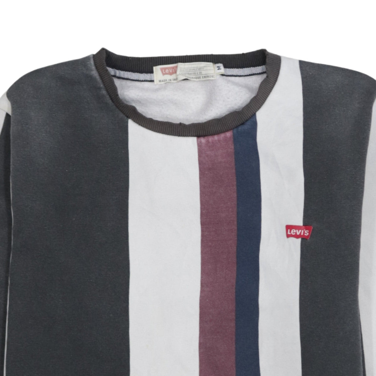 Mens UK Size M Levi's Multicoloured Pullover Sweatshirt