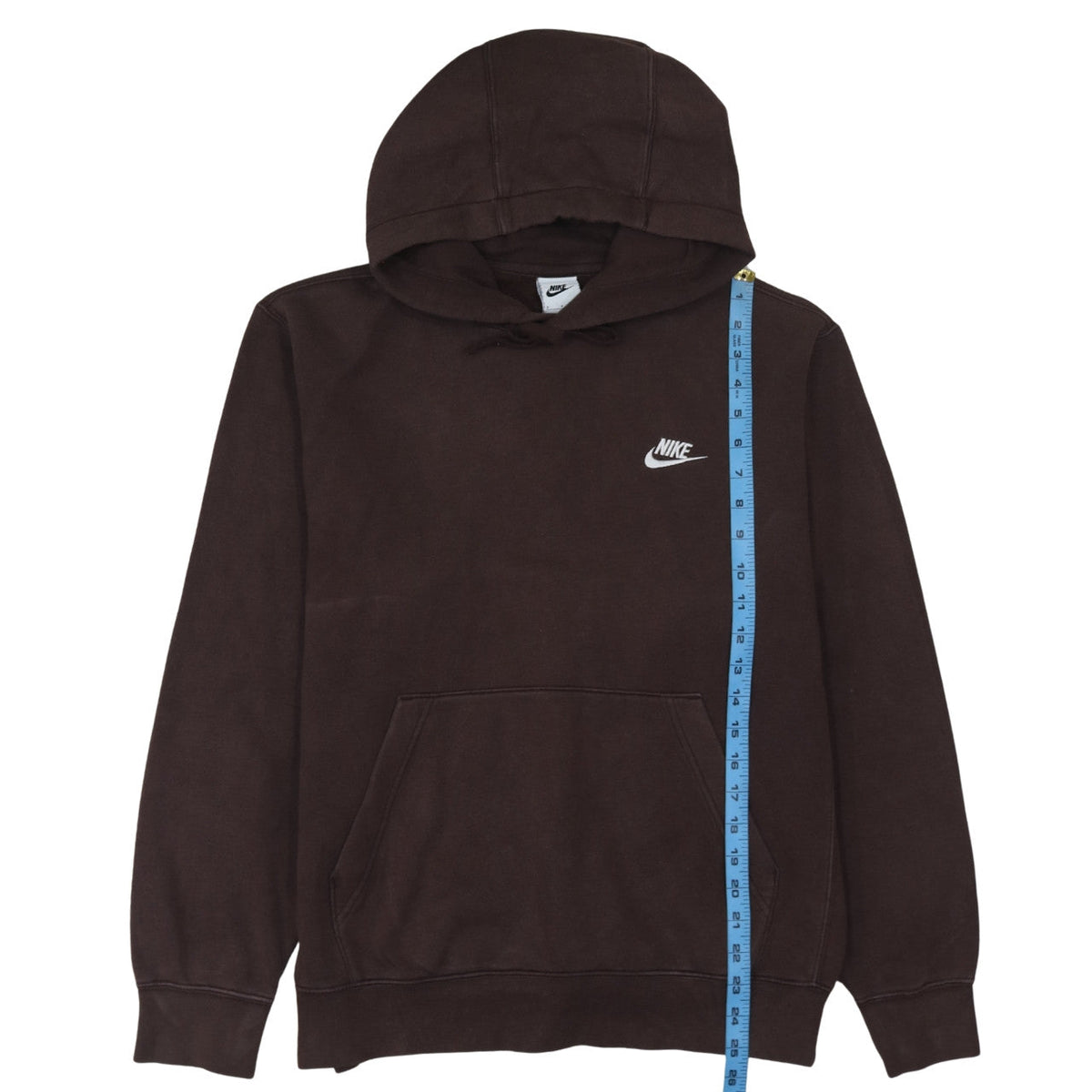 Mens UK Size S Nike Brown Pullover Hoodie