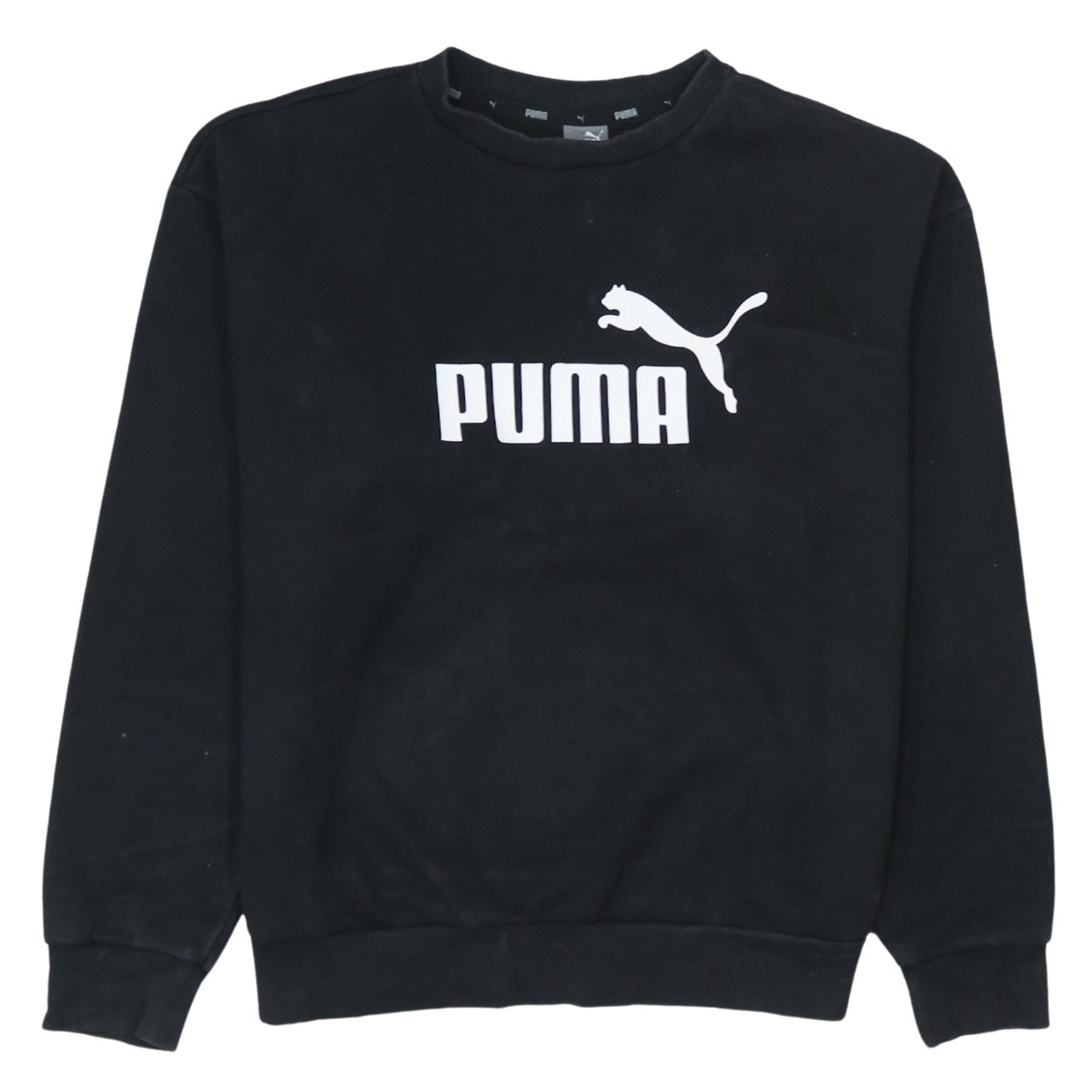 Womens UK Size M PUMA Black Pullover Sweatshirt