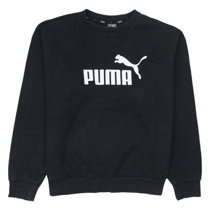Womens UK Size M PUMA Black Pullover Sweatshirt