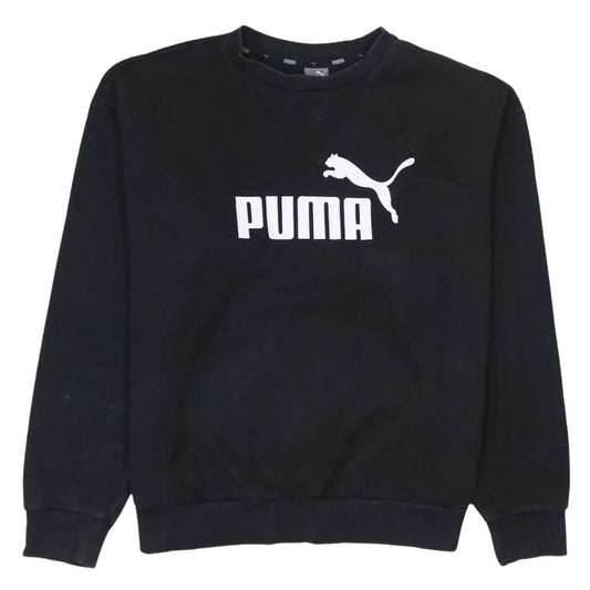 Womens UK Size M PUMA Black Pullover Sweatshirt